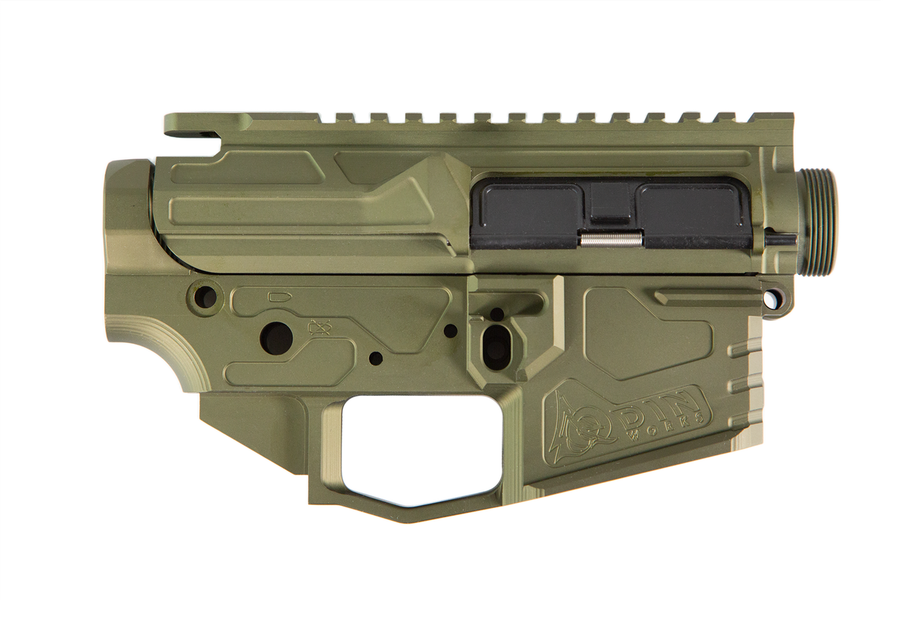 Odin Works OTR-15 Billet Receiver Set – 5.56x45mm NATO | Precision-Machined | OD Green Finish