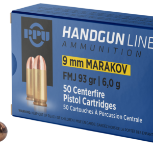 PPU Ammo Defense 9x18 Makarov 93gr, Full Metal Jacket 50rd