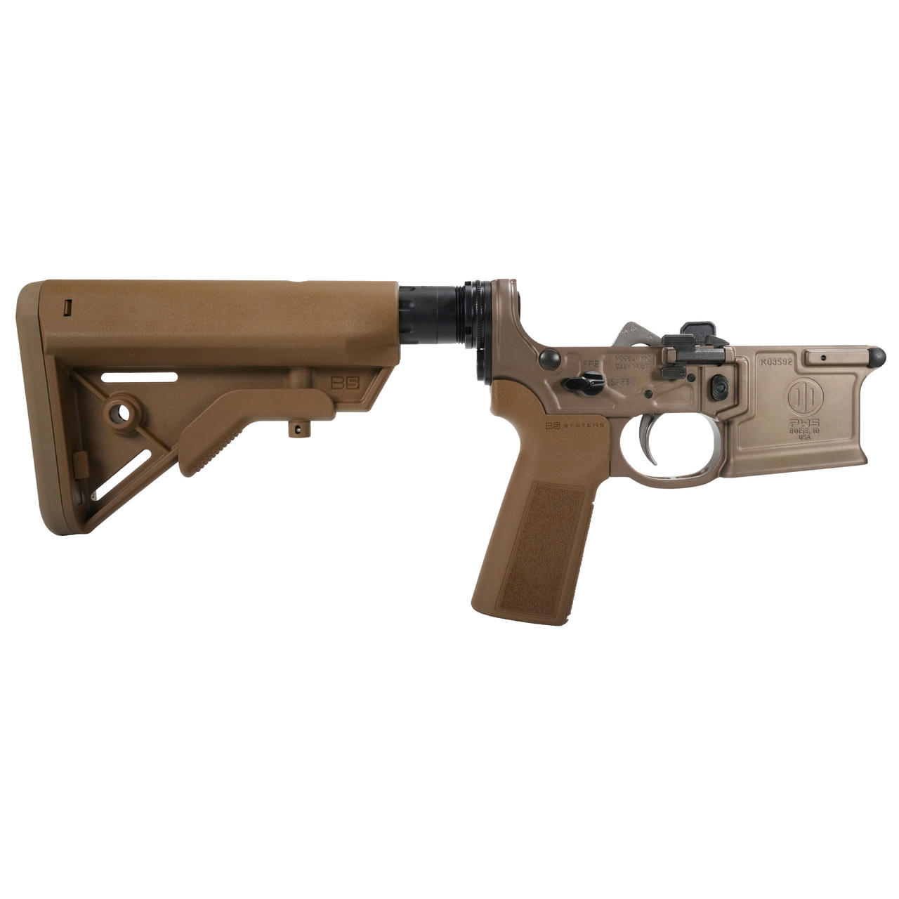 PWS MK1 Mod 2-M Complete Lower Receiver – Multi-Caliber | Kodiak Brown | B5 Bravo Stock