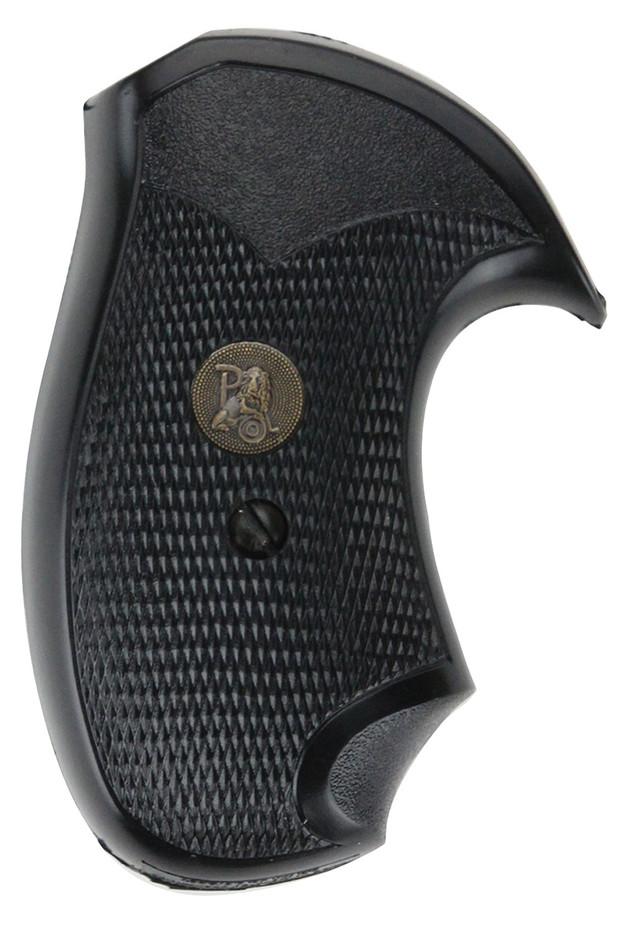 Pachmayr Compact Pistol Grip S&W J Frame, Round Butt, Black Rubber