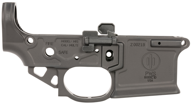 Primary Weapons Systems MK1 Mod 2-M Stripped Lower Receiver, 5.56x45mm, Black, Ambidexterous Parts