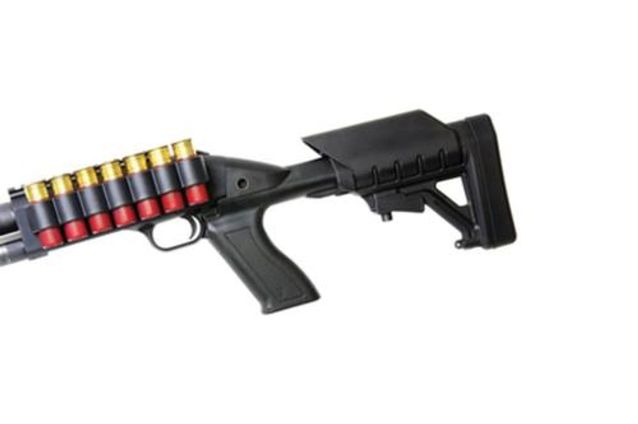 ProMag Archangel Tactical Stock System – Black, Fits Mossberg 500/590 Shotguns