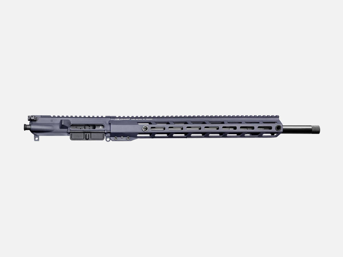 Rise Armament 22 ARC Complete Upper – 18" 1:7 Twist Barrel, 1/2x28 Threaded, M-LOK Handguard, Patriot Brown Cerakote, AR-15 Platform