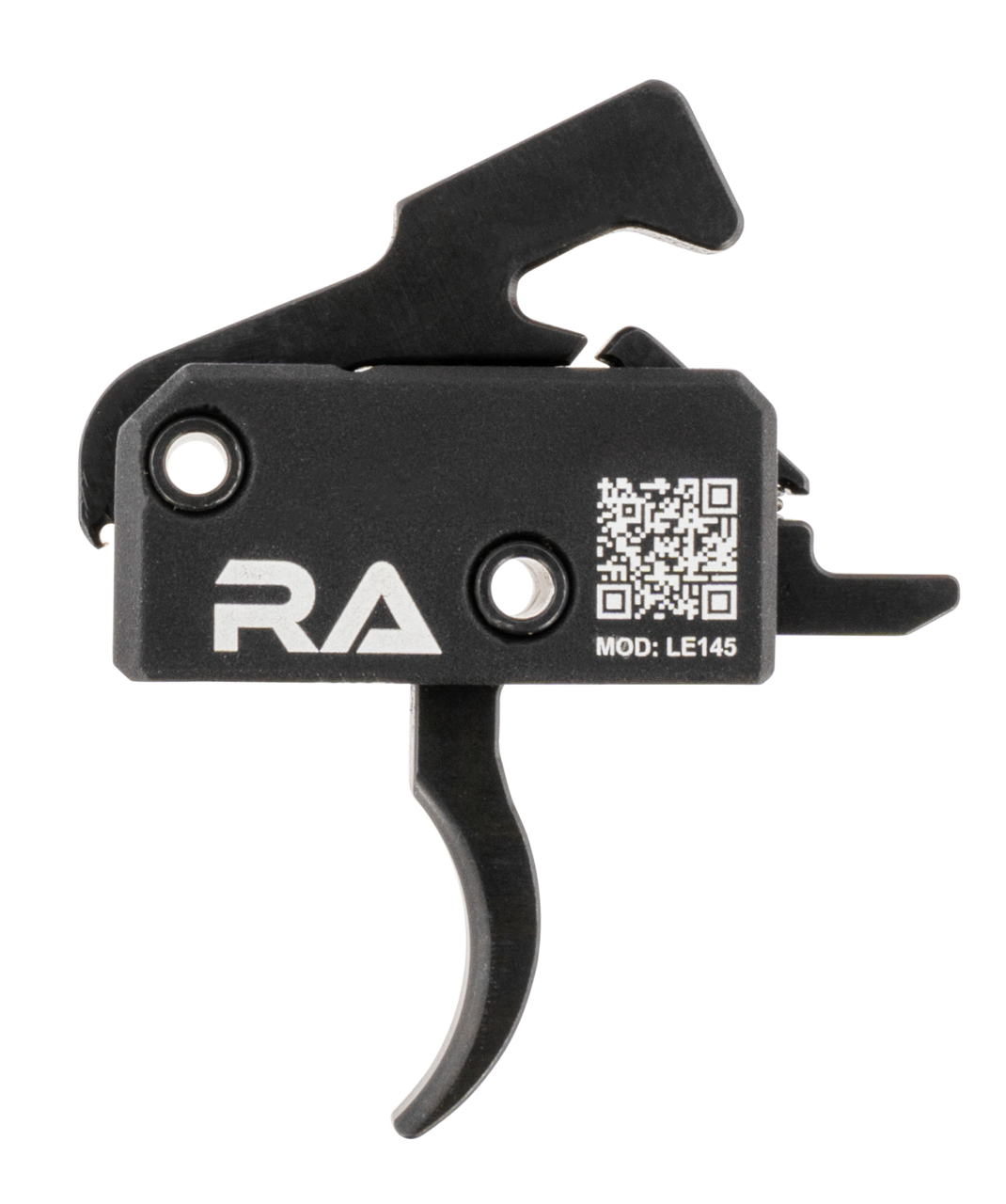 Rise Armament LE145 Tactical AR-Platform Trigger – Black Hardcoat Anodized, Single-Stage Curved, 4.50 lbs