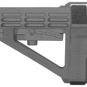 SB Tactical SBA4 X Brace – Stealth Gray, 5-Position Adjustable, Fits AR-Platform Pistols