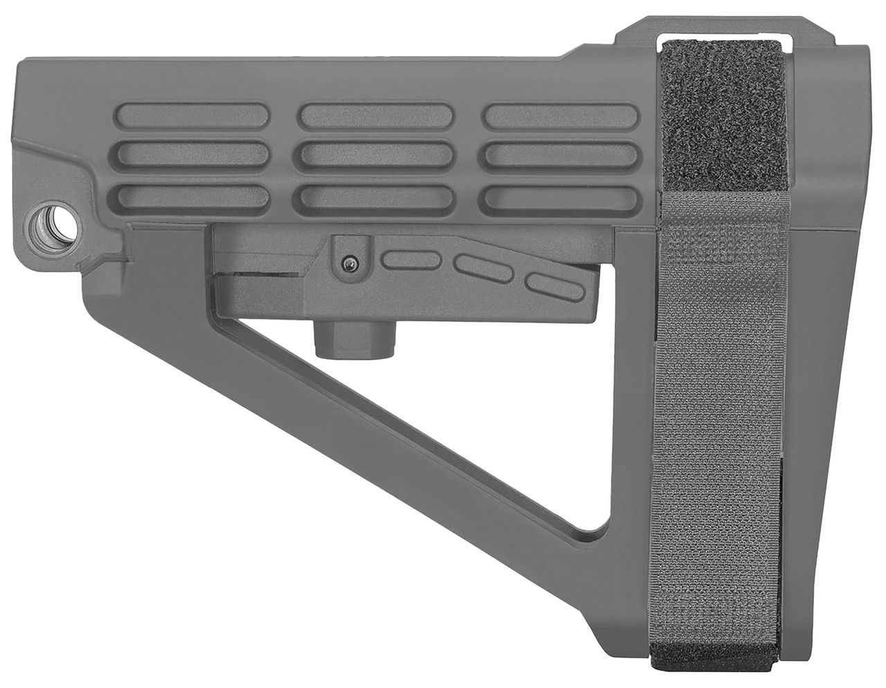 SB Tactical SBA4 X Brace – Stealth Gray, 5-Position Adjustable, Fits AR-Platform Pistols