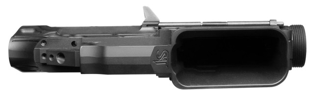 Warrior AR-15 Billet Stripped Upper/Lower Receiver Set, Black Cerakote