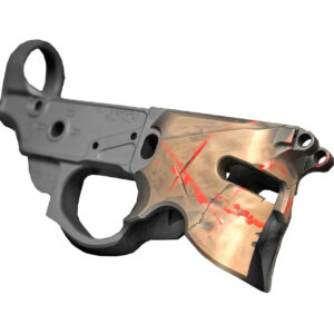 Sharps Bros SBLR07 Gen 2 Overthrow Stripped Billet Lower – .223 Rem / 5.56x45mm | Bronze Cerakote | Spartan Helmet Design