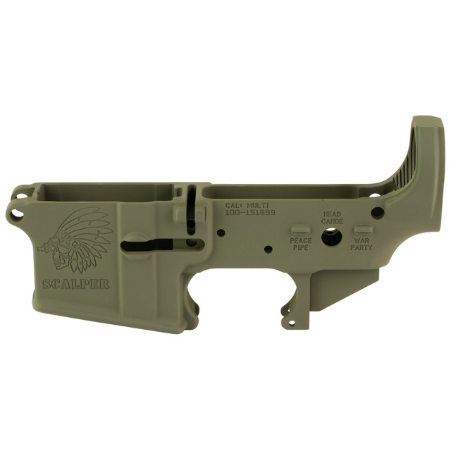 Sons of Liberty Scalper Stripped Lower Receiver, Olive Drab Green Cerakote