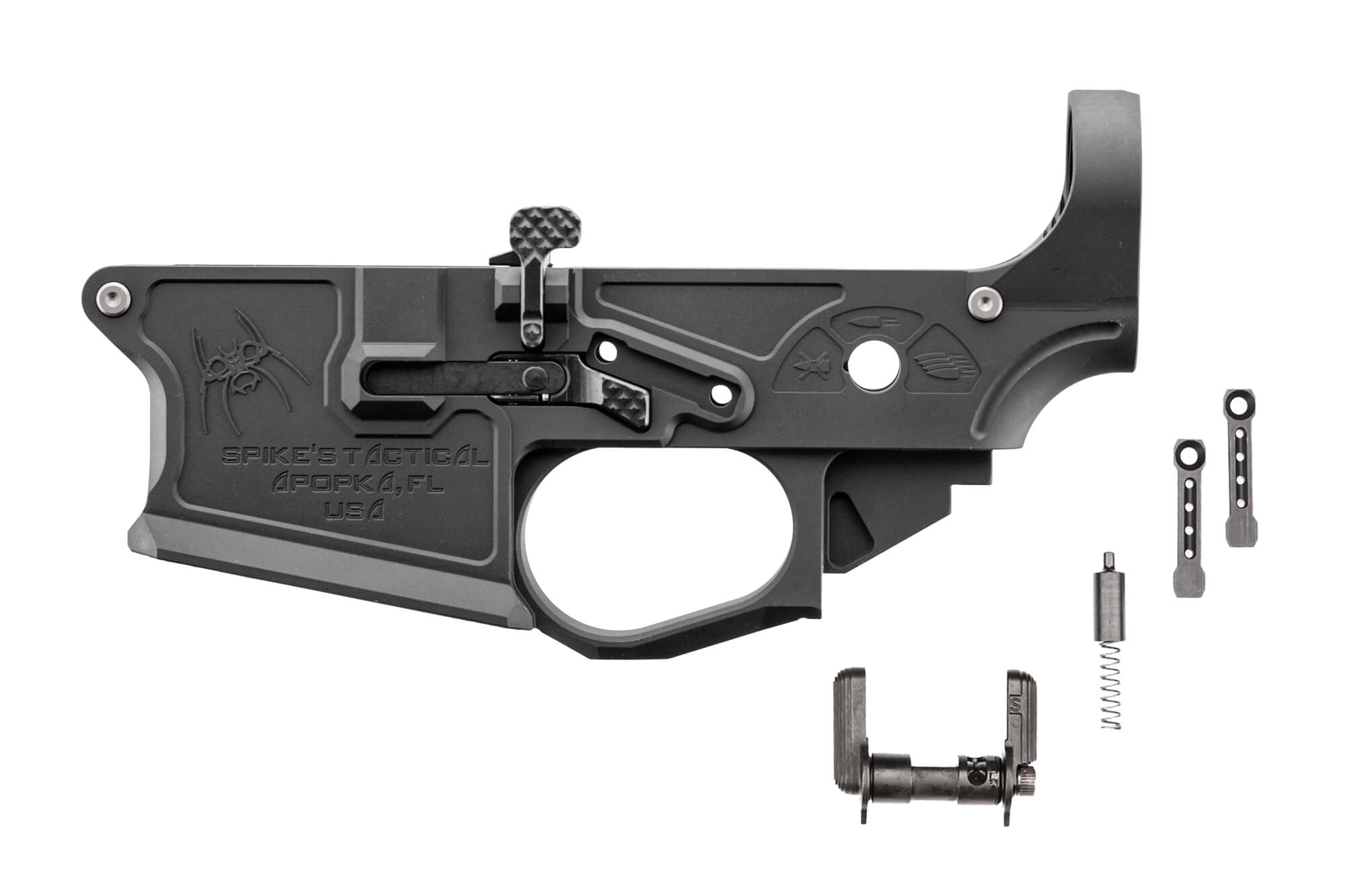 Spikes Billet Lower - Gen II (Includes all small parts except fire control group)