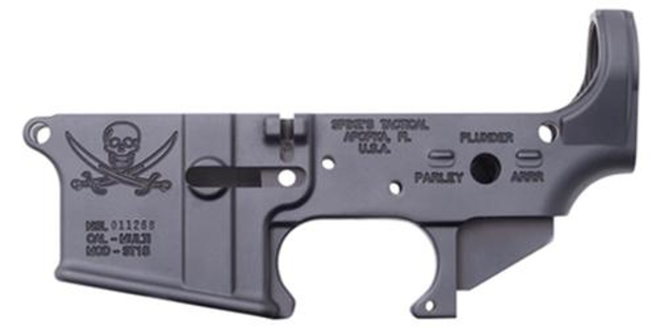 Spikes Lower Receiver Stripped-Calico Jack Logo