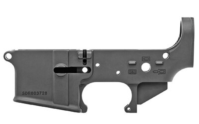 Spikes Tactical No Logo II Stripped Lower Receiver – AR-15 Multi-Caliber | Black | Clean, Sterile Design