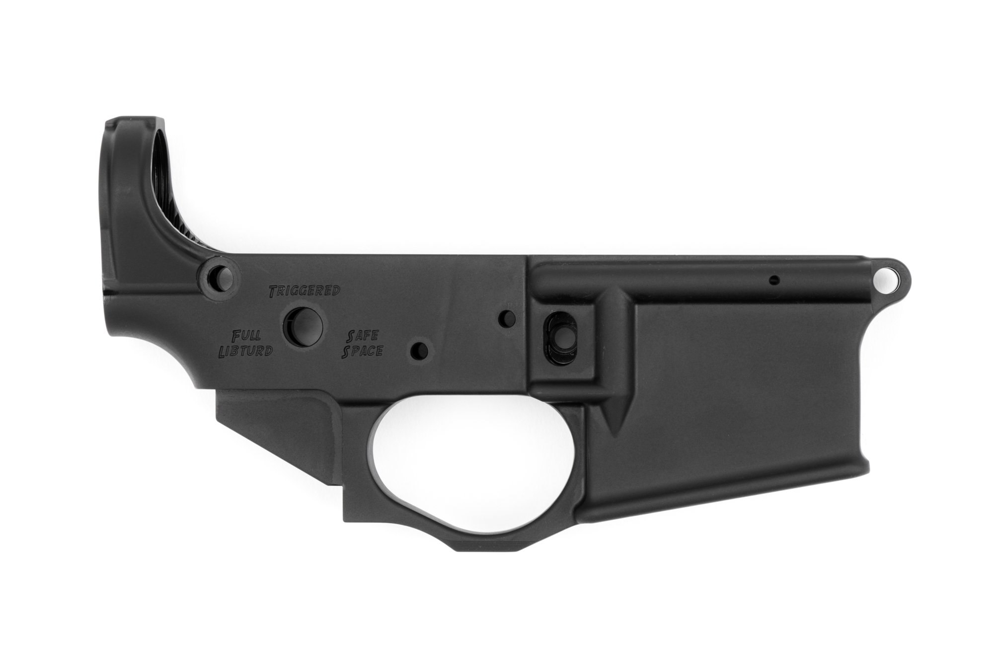 Spikes Tactical Snowflake Stripped Lower Receiver – Multi-Caliber | AR Platform | Black Hardcoat Anodized