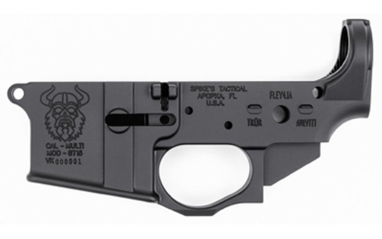 Buy Spike's Tactical Viking Stripped Lower Receiver – .223/5.56mm, Mil-Spec, Black, Non-Colored
