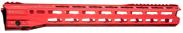 Strike Industries GRIDLOK Lite Handguard – 17" M-LOK, Quick Detach System, Red Aluminum, Fits AR-15