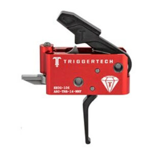 TriggerTech Diamond Flat Trigger – AR-15 | Adjustable 1.5–4.0 lb Pull | Right Hand | Includes Install Kit