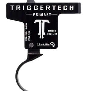 TriggerTech Primary Kimber M84 Black PVD Single-Stage Curved 1.50-4 lbs