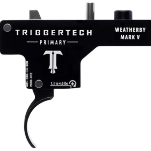 TriggerTech Primary Weatherby Mark V Black PVD Single-Stage Curved 1.50-4 lbs