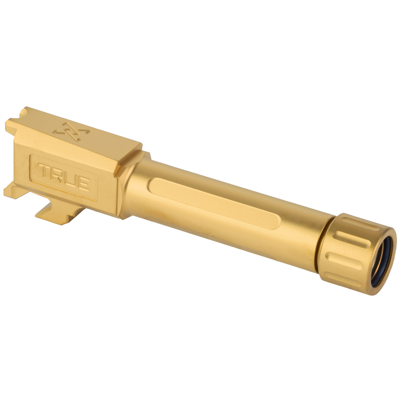 True Precision 9mm Threaded Barrel, Gold Fits Springfield Hellcat