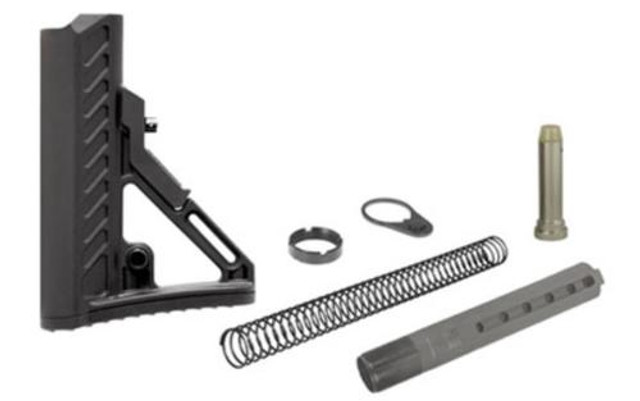 UTG Model 4 Combat Ops S2 Stock Kit – 6-Position Mil-Spec, Includes Buffer Tube, Spring, Buffer, Castle Nut & Tear-Drop Ring