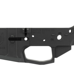 Warrior AR-15 Billet Stripped Lower Receiver, Black Cerakote