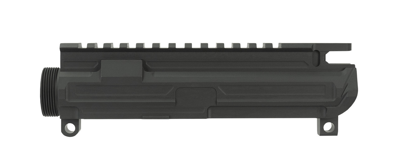 Warrior AR-15 Billet Stripped Upper/Lower Receiver Set, Black Cerakote