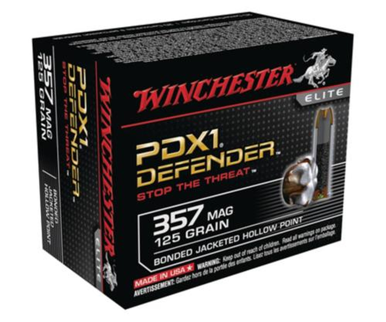 Winchester PDX1 Defender .357 Magnum 125gr, Personal Defense 20rd