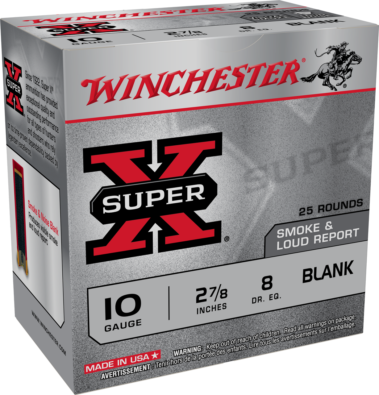 Winchester Super X Blank 10 Ga 2.875, 25rd Box