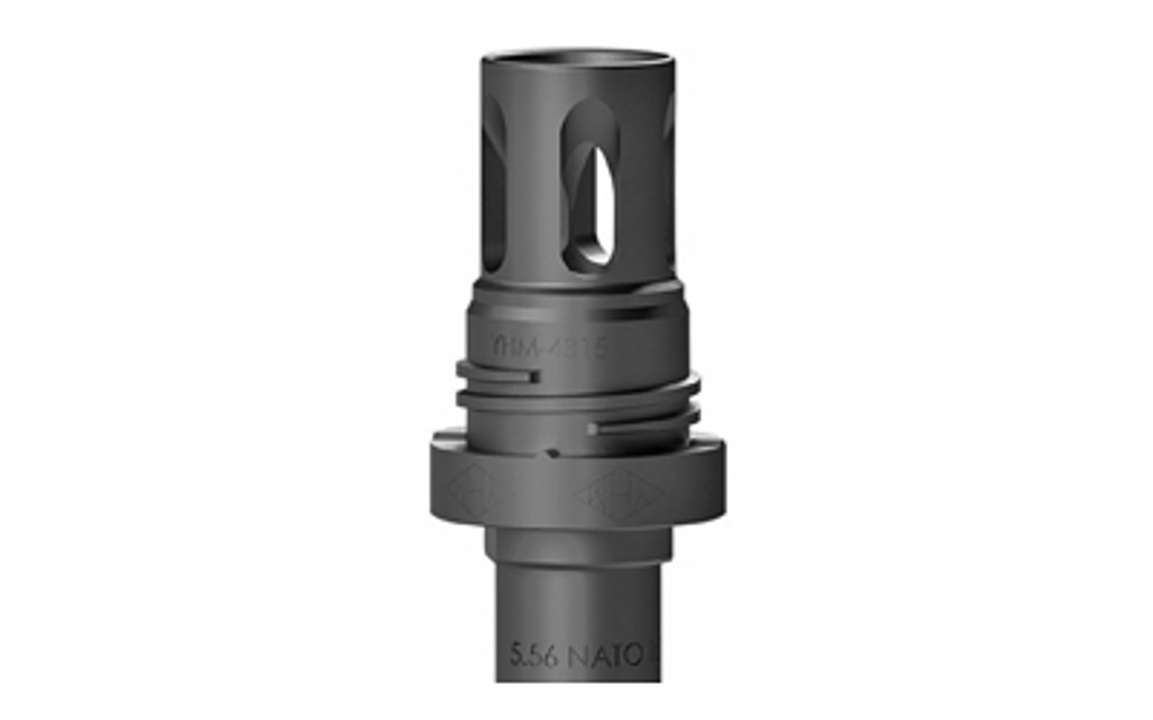 Yankee Hill Mini QD Flash Hider – 1/2x36 Thread, Matte Black, Compatible with Turbo T2, Turbo K, Resonator Series, Nitro .30 & Phantom .30 Caliber Suppressors