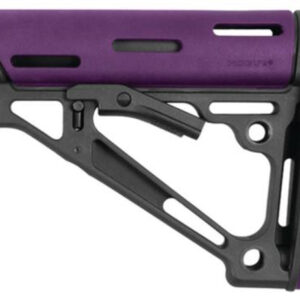 Hogue AR-15/M16 Collapsible Buttstock – Purple Rubber, Mil-Spec Compatible
