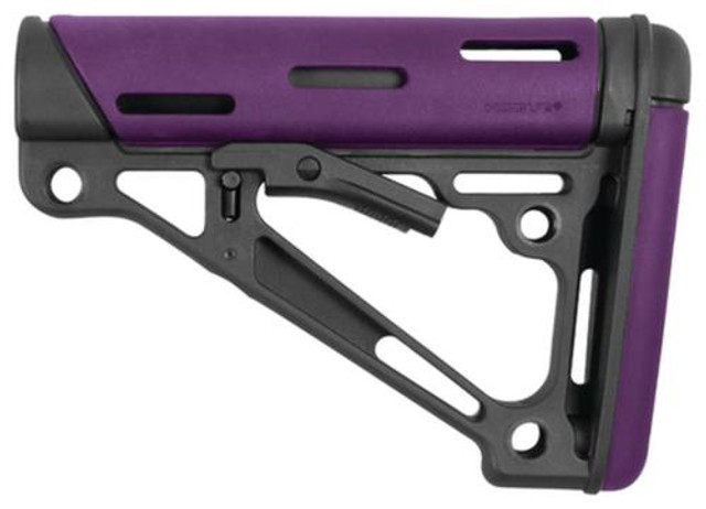Hogue AR-15/M16 Collapsible Buttstock – Purple Rubber, Mil-Spec Compatible