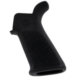 Hogue AR-15 Rubber Grip Beavertail No Finger Grooves Rubber Black