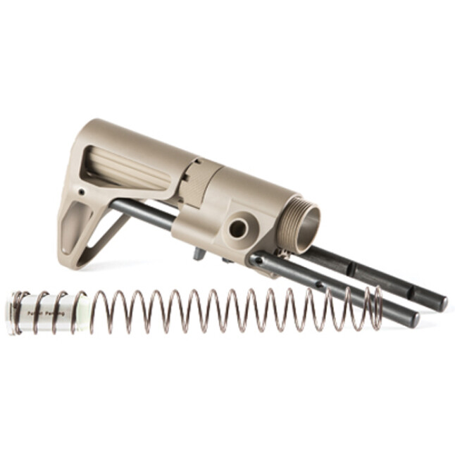 Maxim Defense CQB Stock – Standard Flat Dark Earth | Ultra-Compact AR-15/AR-10 Stock