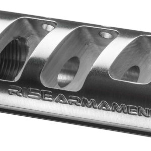 Rise Armament RA-701 Compensator – 5.56 NATO/.223 REM, 1/2x28 TPI, Stainless Steel