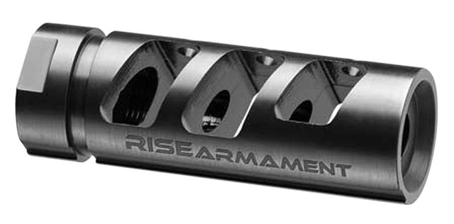 Rise Armament RA-701 Compensator – 5.56 NATO/.223 Rem, 1/2"-28 Thread, Black Nitride, 416 Stainless