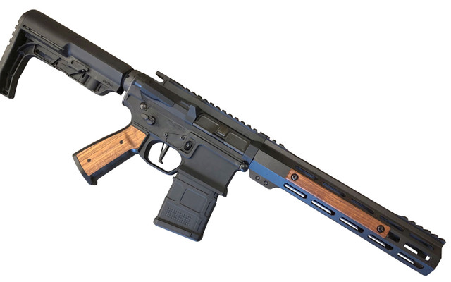 Sharps Bros. AR Grip – Brazilian Cherry & Aluminum Hybrid with M-LOK Panels