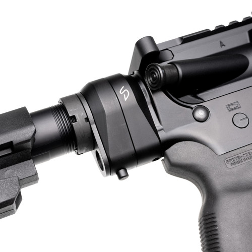 Stern Defense Rapid Attach AR Mini Buttstock Adapter – Black Aluminum/Steel