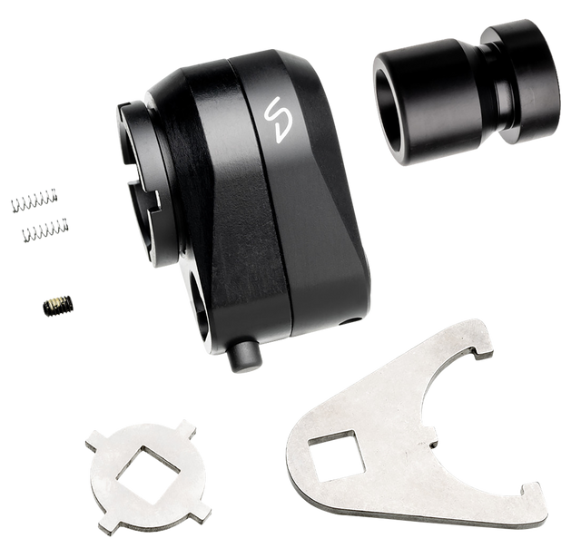 Stern Defense Rapid Attach AR Mini Buttstock Adapter – Black Aluminum/Steel