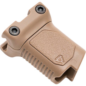 Strike AR-CMAG-RAIL-S-Flat Dark Earth Angled Vertical Grip Short Flat Dark Earth Polymer with Cable Management Storage for Picatinny Rail