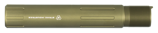 Strike Industries AR-15 Carbine-Length Pistol Receiver Extension Tube – Flat Dark Earth (FDE), 7075 Aluminum