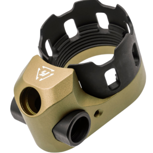 Strike Industries AR Enhanced Castle Nut & Extended End Plate Version 2 in, Flat Dark Earth 5.56x45mm