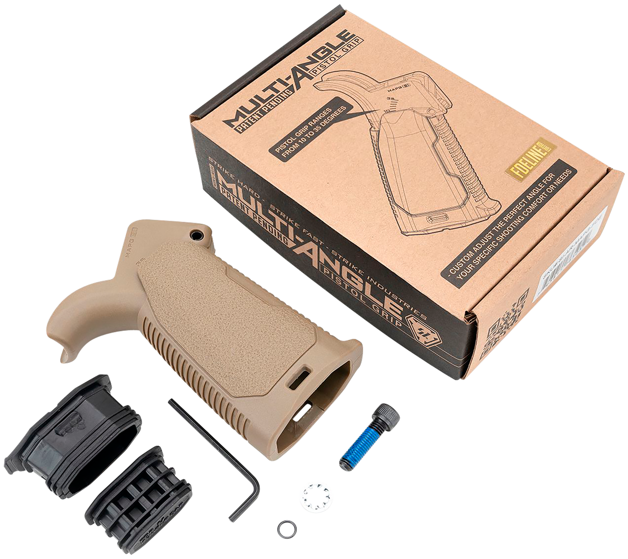 Strike Industries AR-MAPG Multi-Angle Pistol Grip – Flat Dark Earth (AR-Platform)