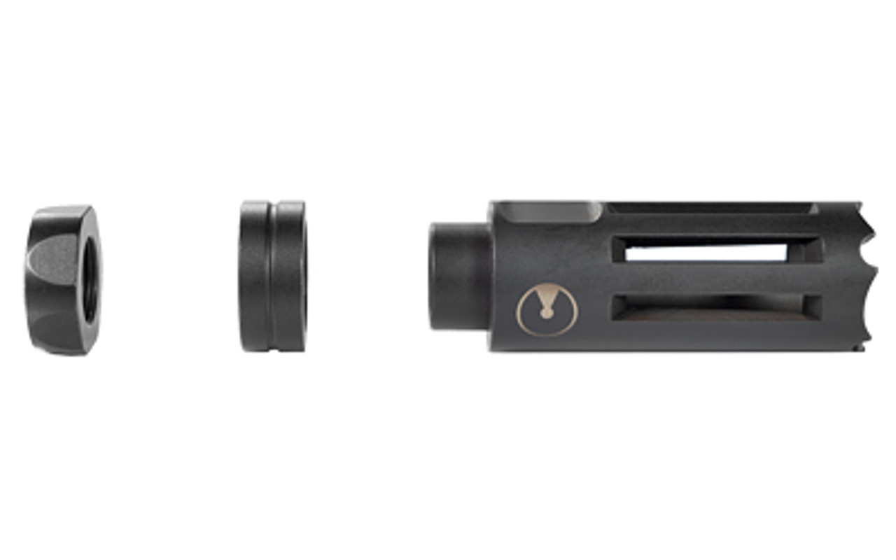 Ultradyne Nighthawk Flash Hider with Timing Nut, AR-15, 556/223, 1/2"x28 Thread, .875" Outside Diameter, 416 SS